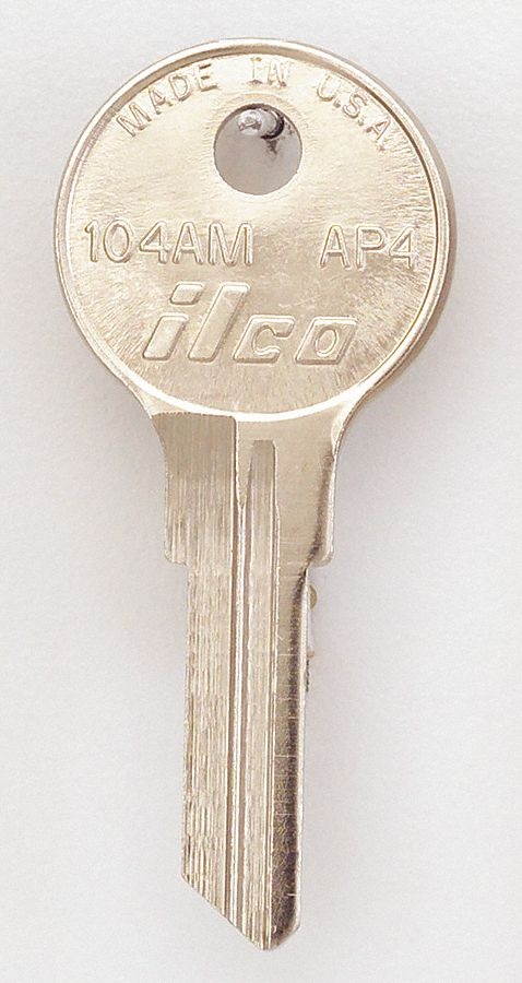 Ilco Corp. Ap4 Aps File Cabinet Key 104AM Unit: BAG
