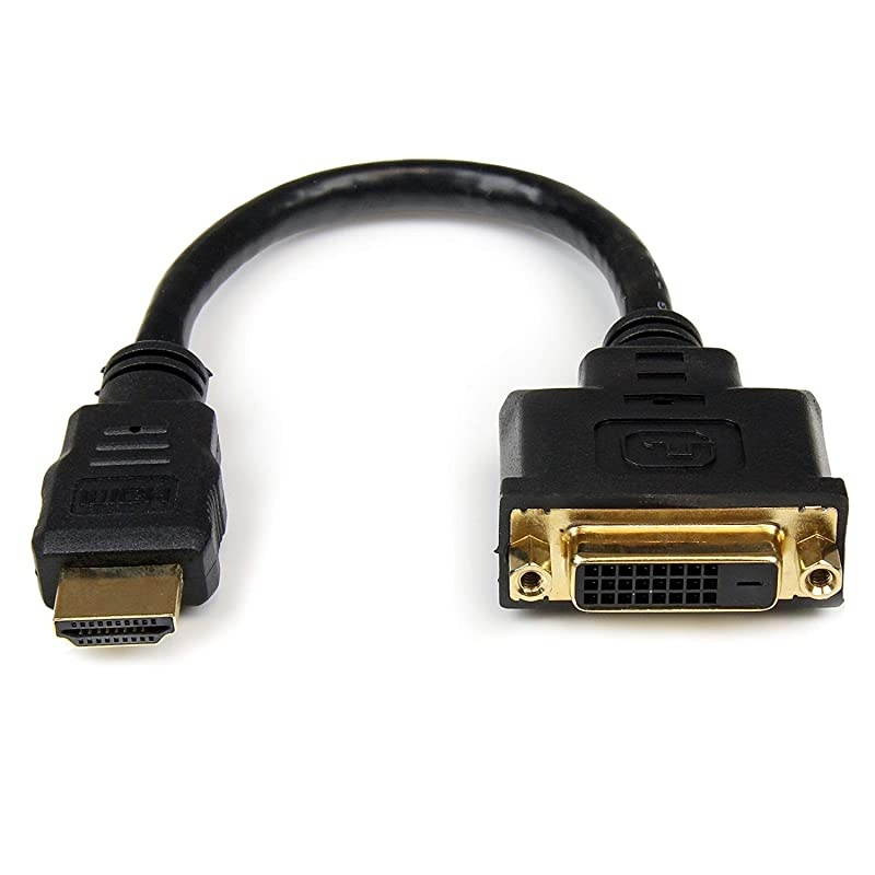 com DisplayPort to DVID Adapter 1920x1200 Passive DVI Video Converter with Latching DP Connector DP2DVI2 HDMI Male to DVI Female Adapter 8in 1080p DVID Gender Changer Cable