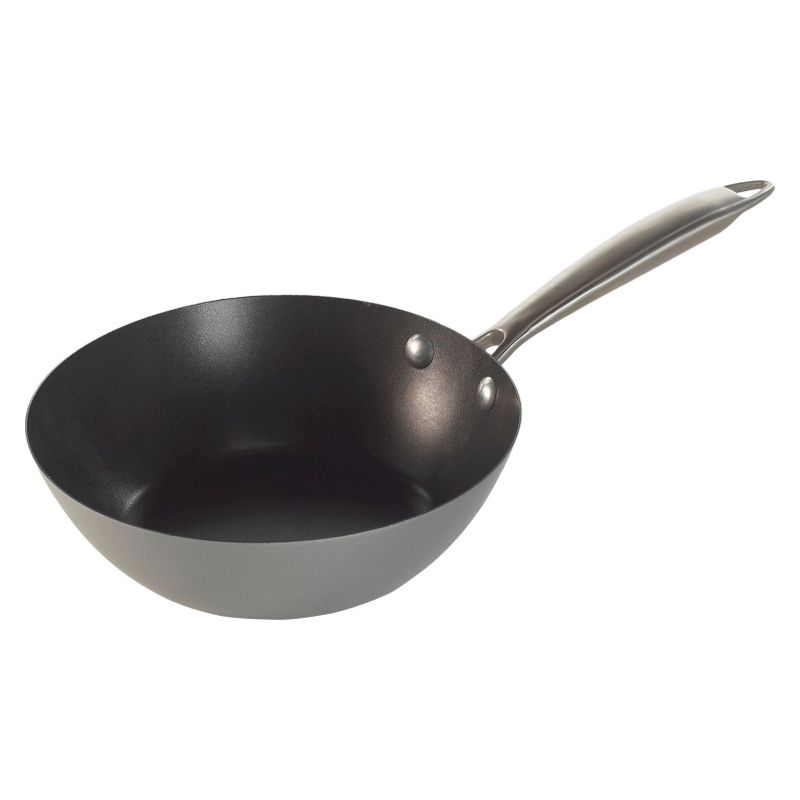 Victoria Cast Iron Wok with Stability Base 14" Black