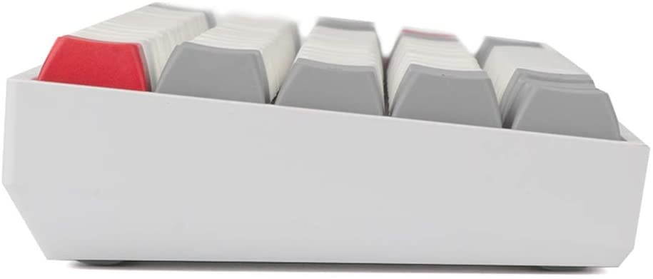 EPOMAKER GK64XS 60% RGB Hot Swappable Bluetooth Mechanical Keyboard with Split Spacebar, 1900mAh Battery, Fully Programmable for Gamers (Gateron Blue Switch, Grey White)