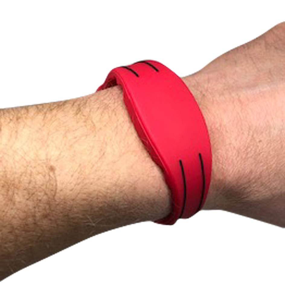 2 Red Adjustable 26 Bit Proximity Wristbands AuthorizID Weigand Prox Wrist Band Compatable with ISOProx 1386 1326 H10301 Format Readers. Works with The vast Majority of Access Control Systems