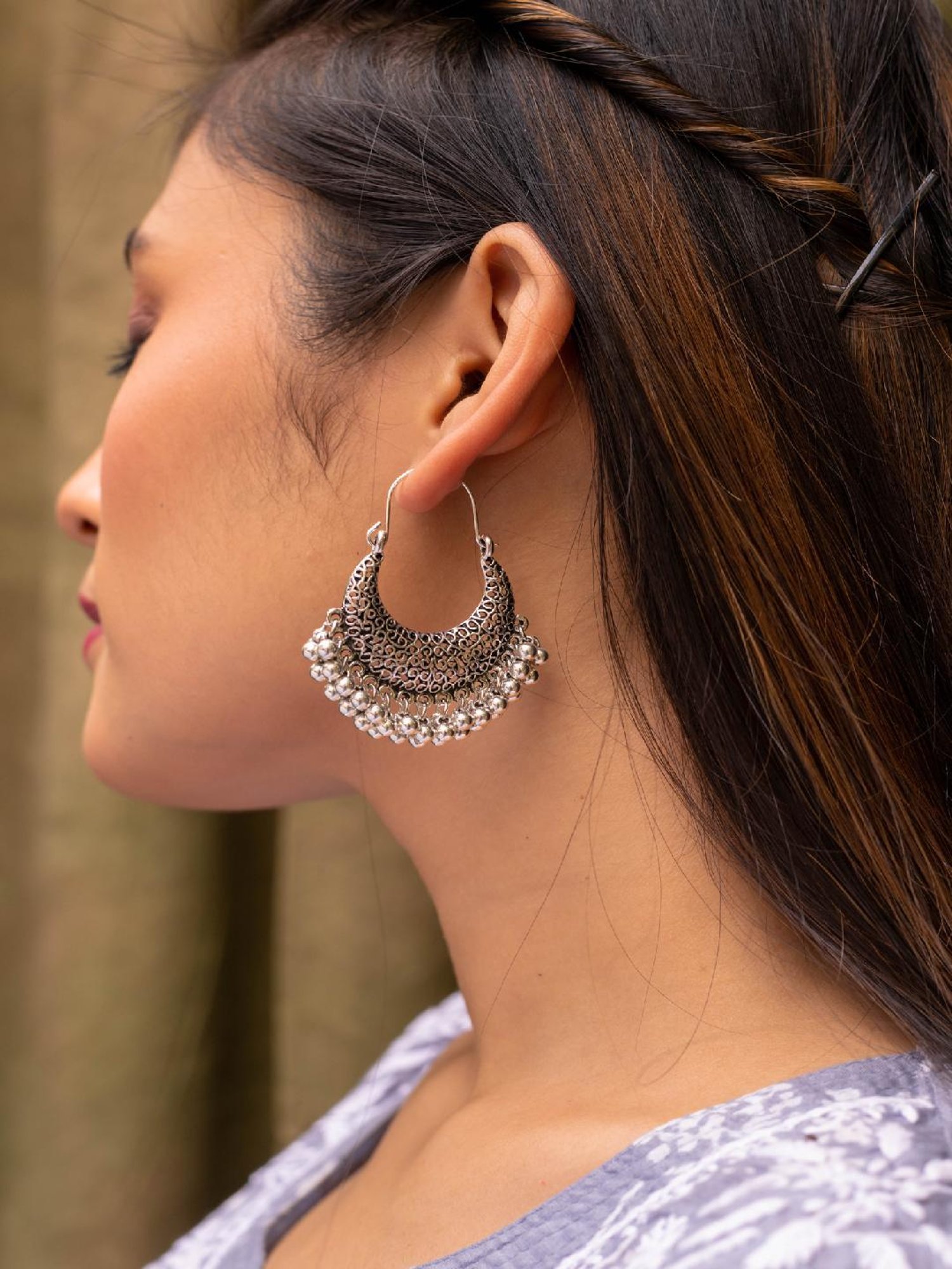 Jewelz Trendy Bali Earrings for Girls & Women
