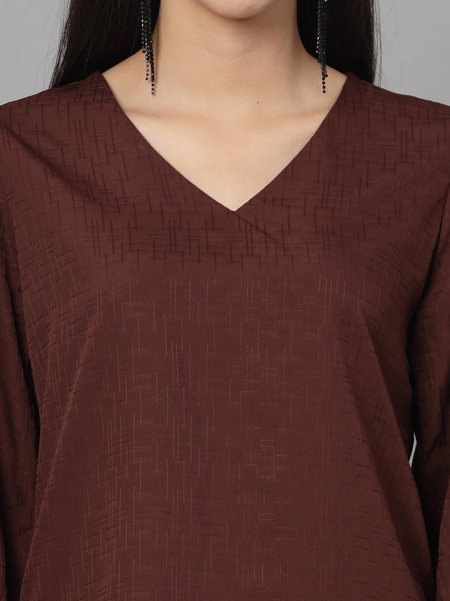 Style Quotient Brown Regular Fit Top