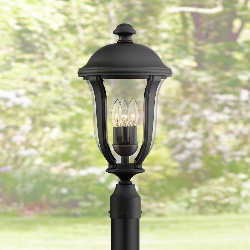 1 Light Outdoor Post Mount Black - Aurora Lighting