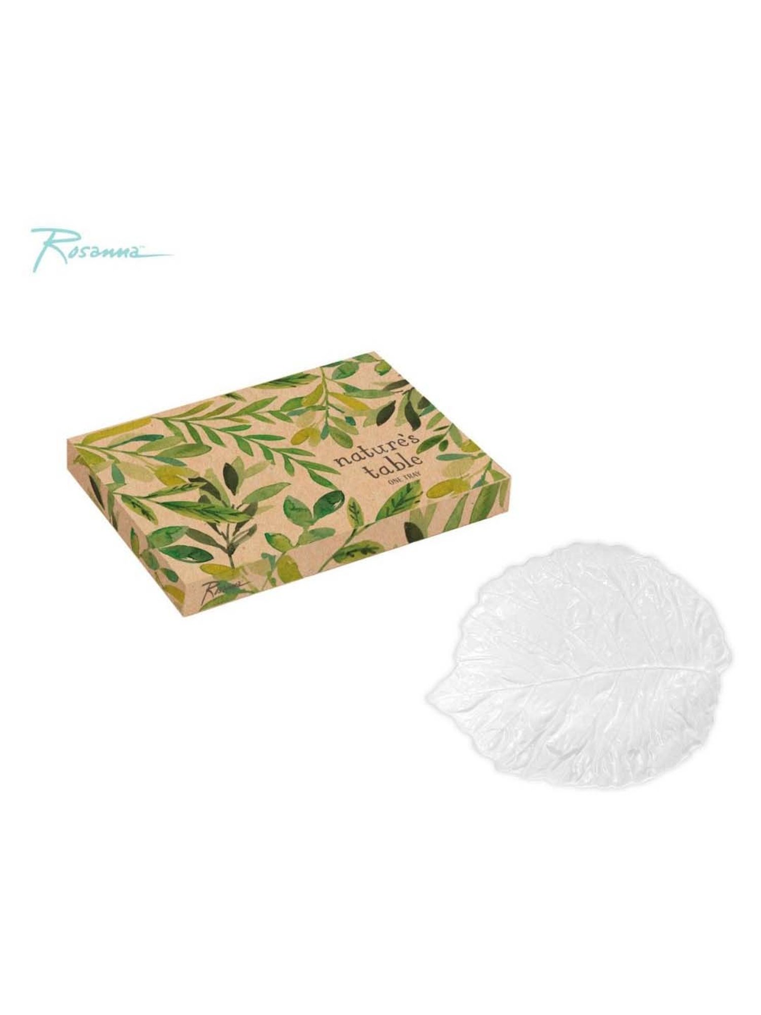 Rosanna White Nature's Table Medium Leaf Tray