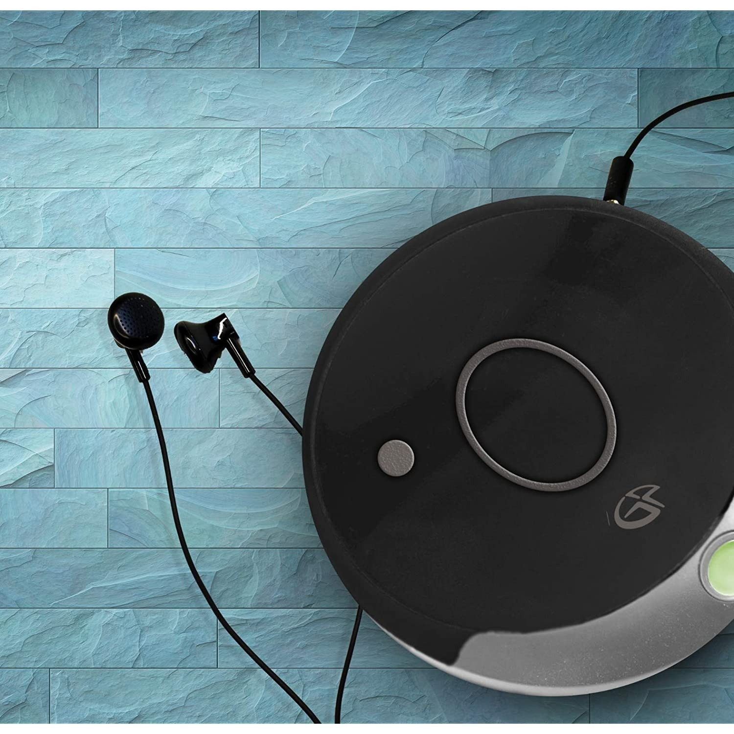 GPX Personal Portable MP3/CD Player with Anti-Skip Protection and Stereo Earbuds, PC807BMP3U Black/Gray. (Power via Micro USB or 2 AA Batteries (not Included)