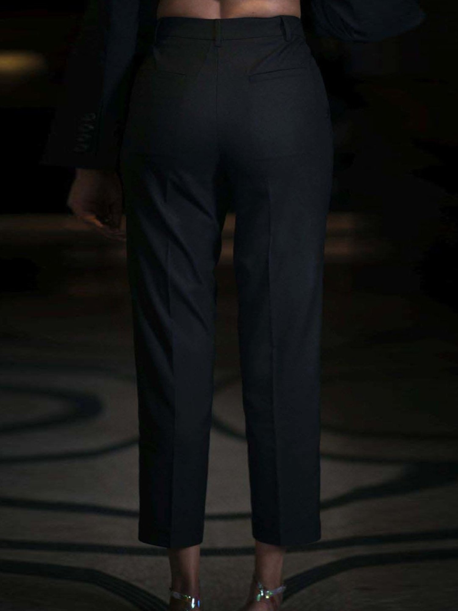 Qua Ebony Black Club 82 Short Fringed Blazer