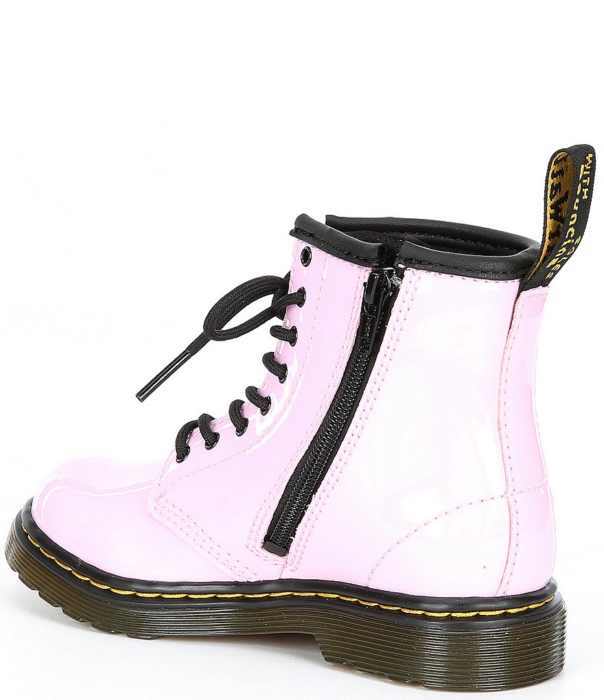 Dr. Martens Girl's 1460 Lace-Up Patent Leather Combat Boots (Toddler)