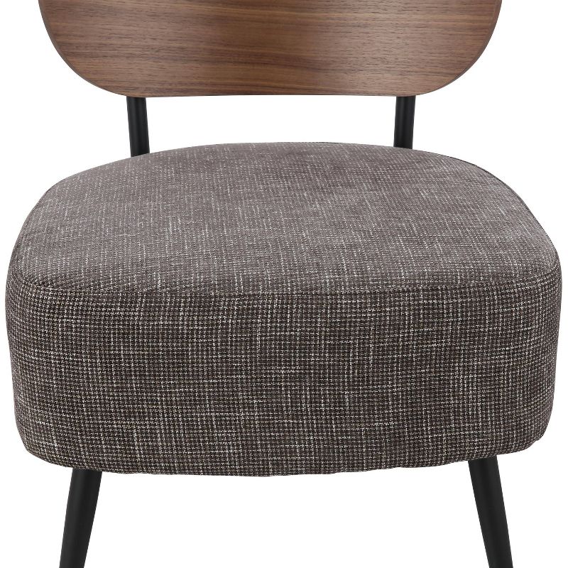 Fiona Mid Century Accent Chair Gray - Poly & Bark