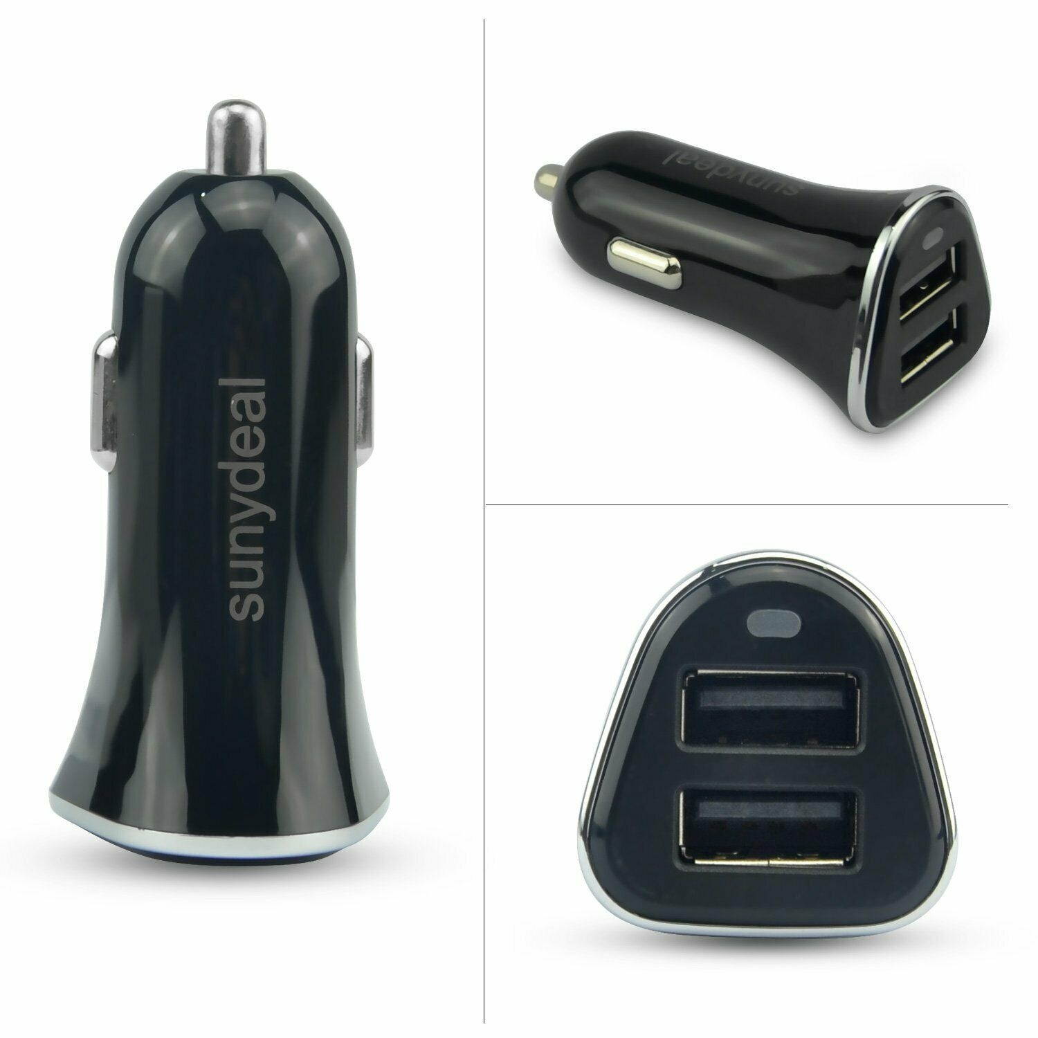 12V Dual USB Car Charger 4.8 Amp High Speed Fast For Phone iPhone   LG