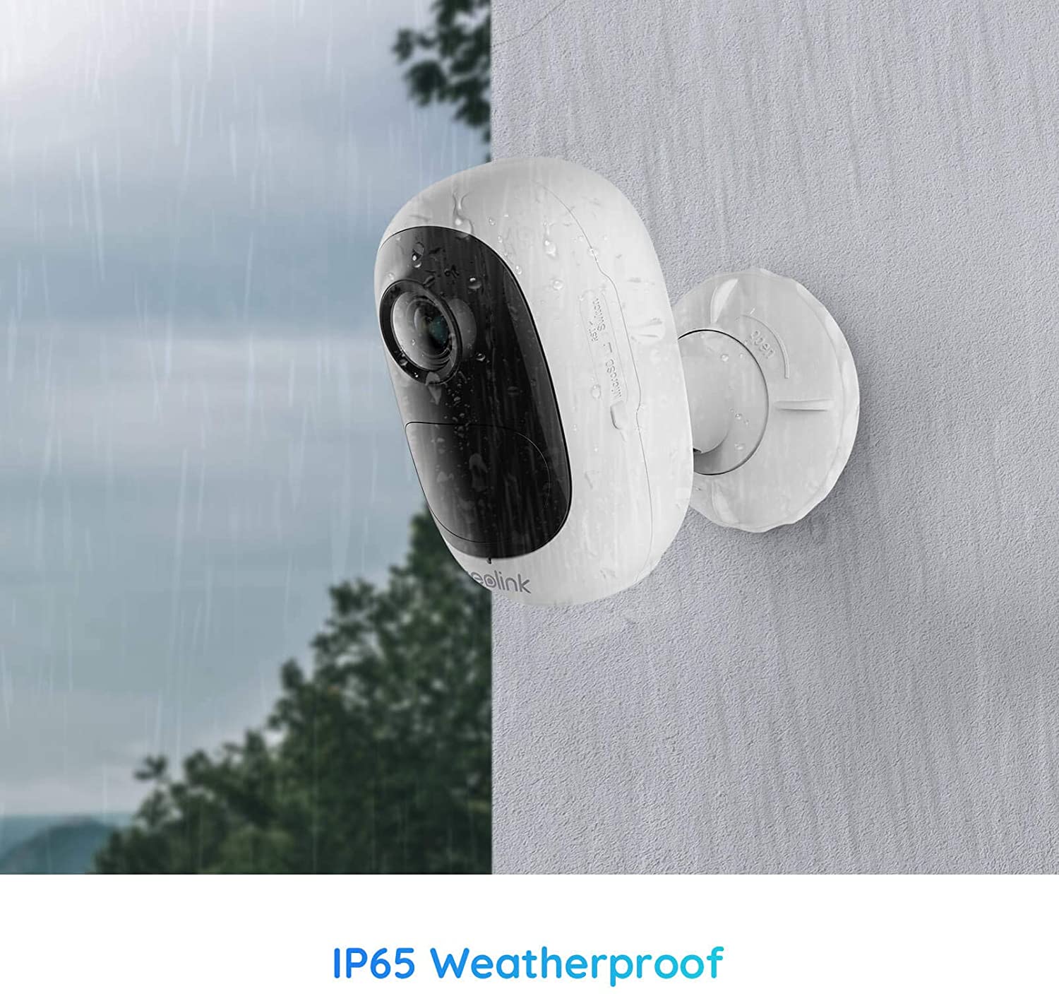 Reolink 1080p HD Outdoor Wireless Rechargeable Battery Security IP Camera Night Vision PIR Motion Detection 2-Way Audio, Support Google Assistant, Cloud Storage, Argus 2E