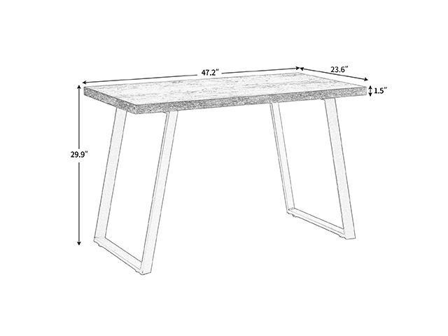Home Office Computer Desk Gaming Table Industrial PC Super Sturdy and Durable Writing Desk, Comfortable and Ergonomics Design,Vintage Study Table for Home Office Workstation,Brown,GT42