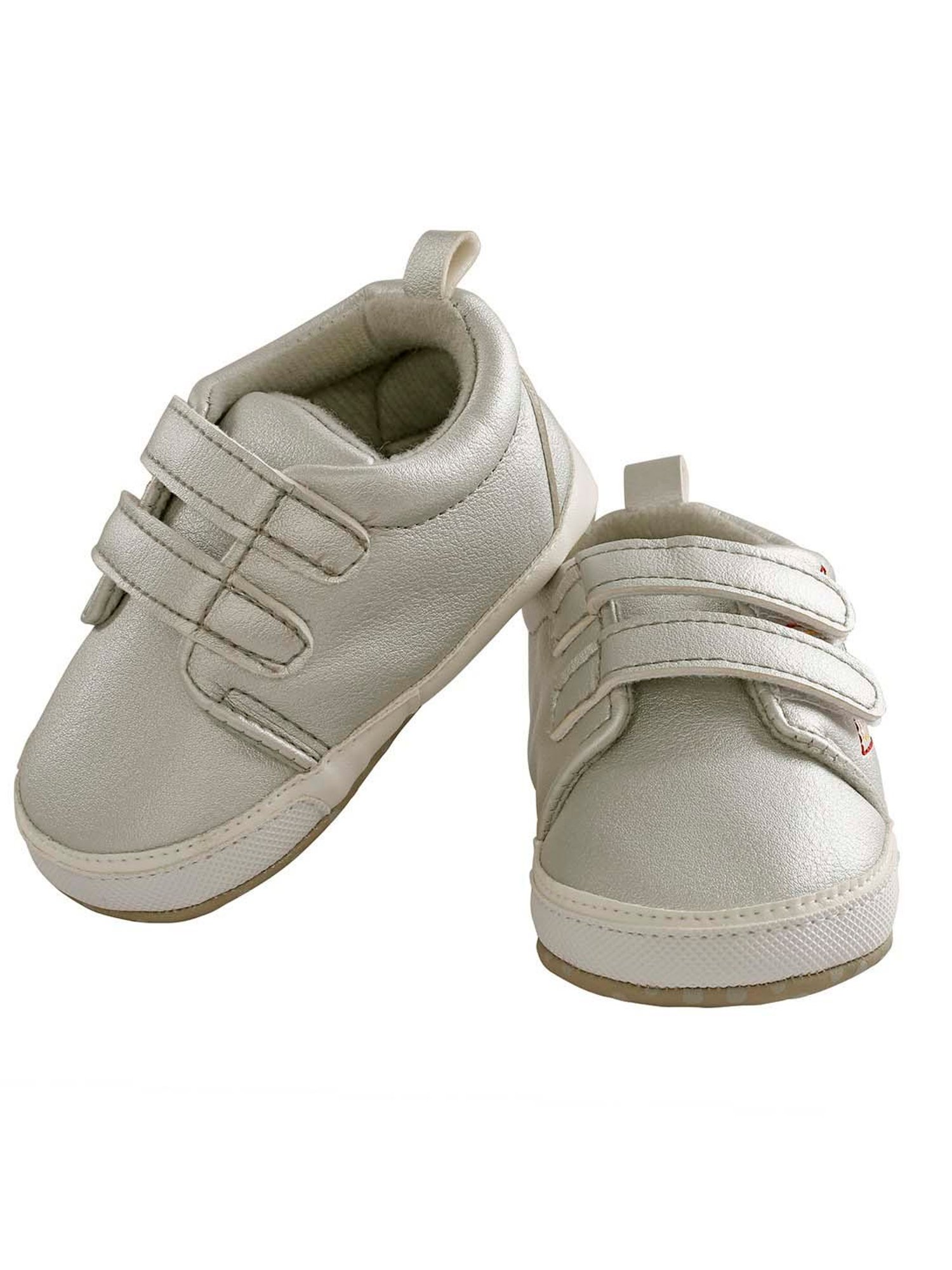 Baby Moo Kids Silver Casual Booties