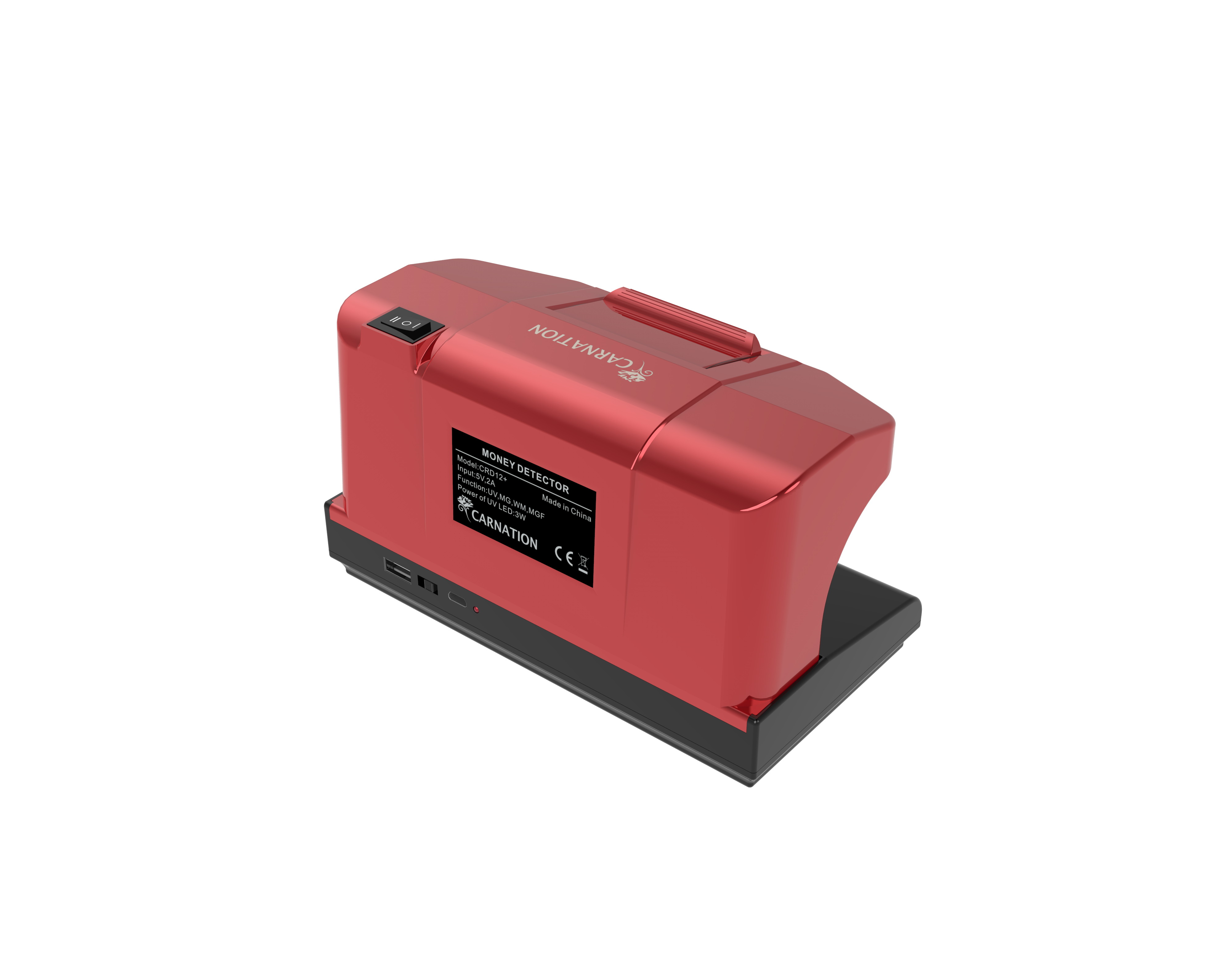 Carnation Bill Detector | Counterfeit Money Checker with Magnetic and UV Detection for US Bills, Euro, and Mexican Peso (109 char.)