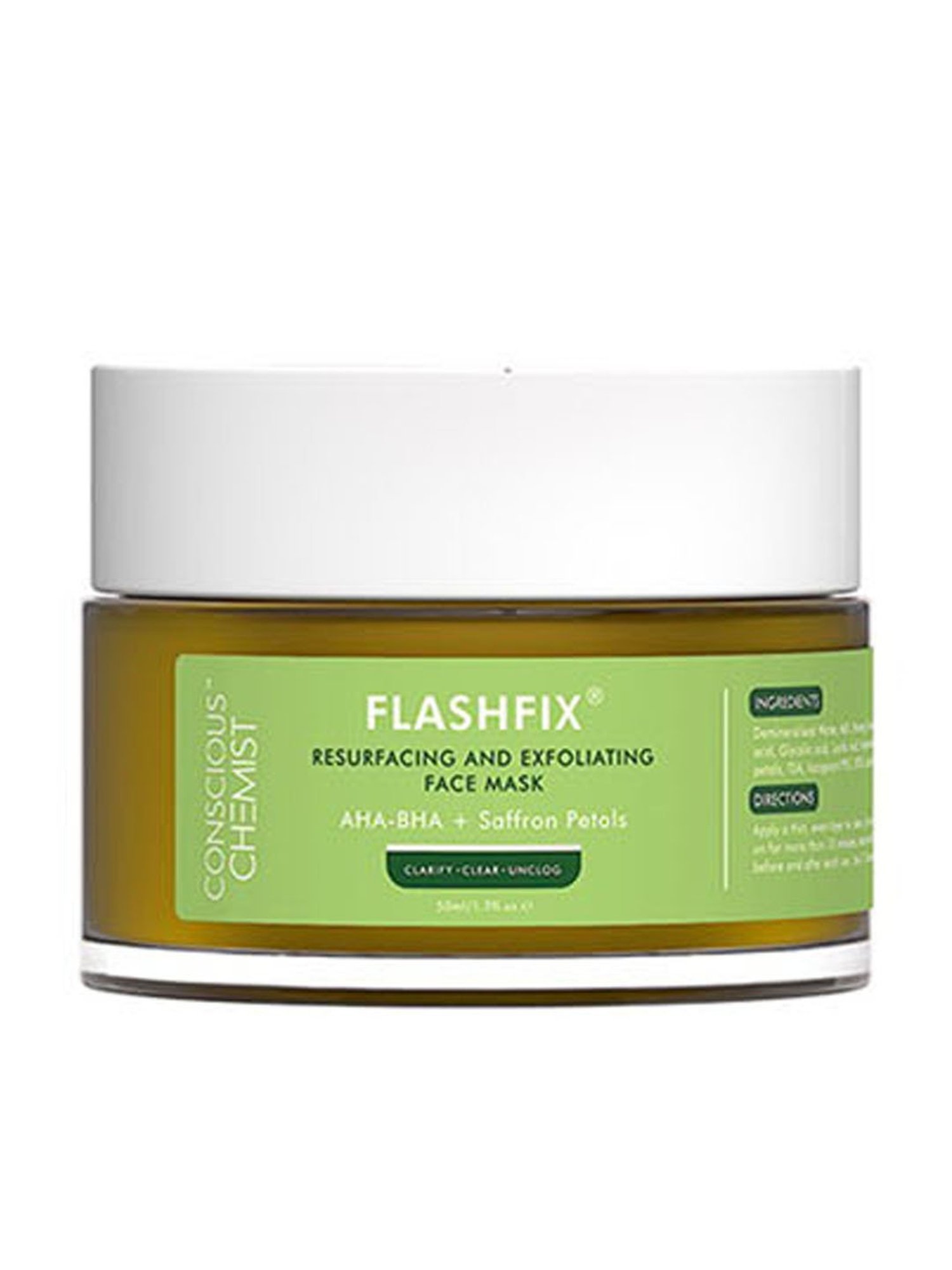 Conscious Chemist Flashfix Resurfacing & Exfoliating Face Mask - 50 ml