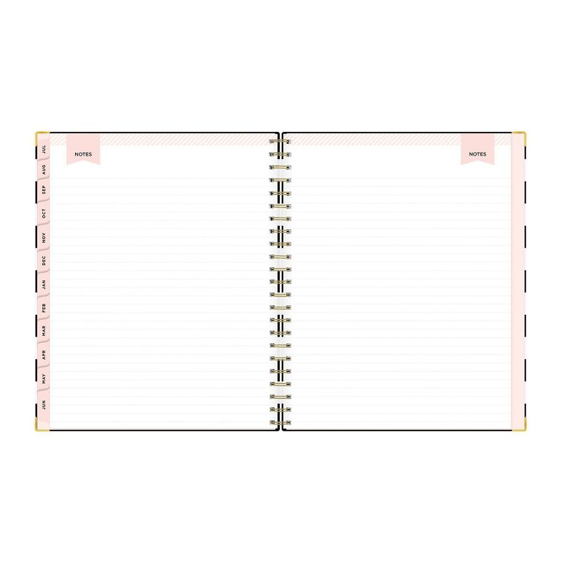 2021-22 Academic Planner 8.5" x 11" Hard Cover Weekly/Monthly Wirebound Rugby Stripe Black - Day Designer