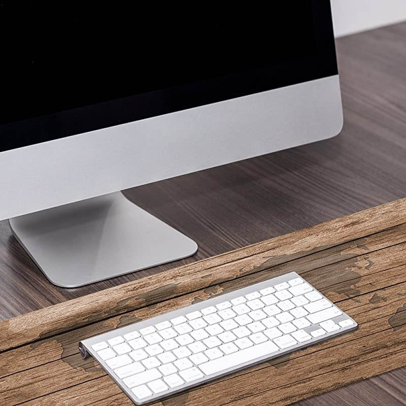 XXL Professional Large Mouse Pad Computer Game Mouse Mat 354x157x01IN 90x40 WoodMap