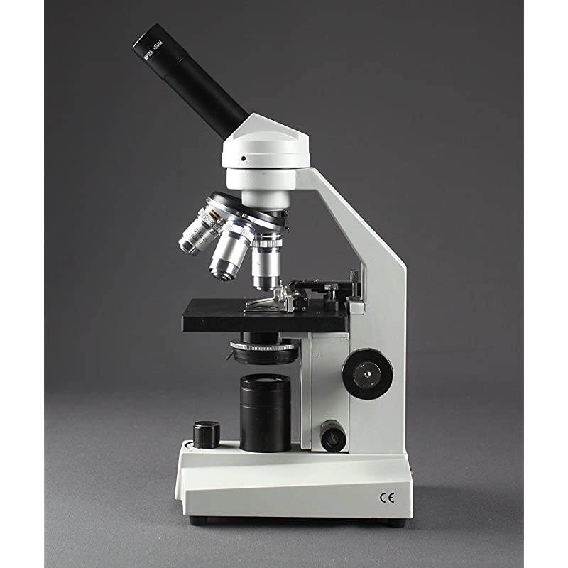 VME0020XE3MS2 LED Microscope 10x WF and 25x WF Eyepiece 40x 2500x Magnification LED Illumination with Intensity Control 125 NA Abbe Condenser Mechanical Stage