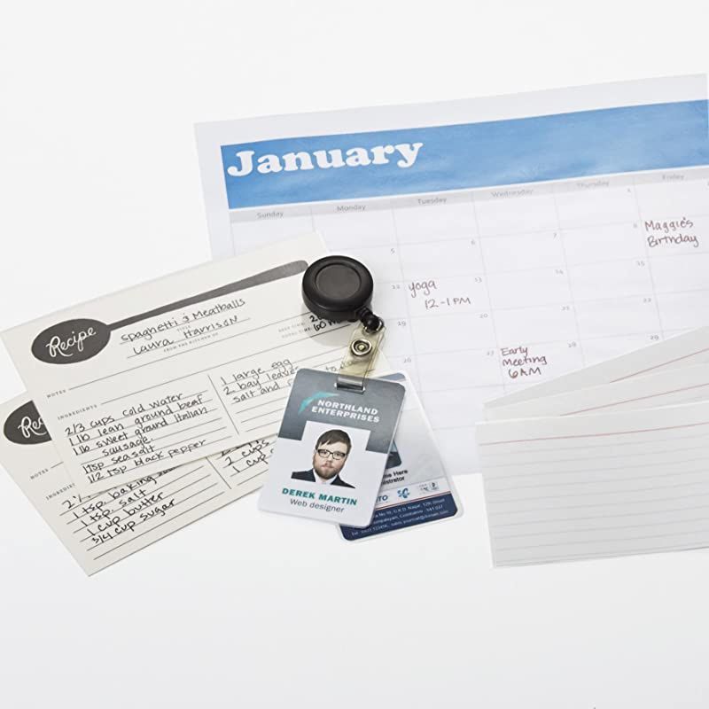 Basics Letter Size Sheets Laminating Pouches 9 Inches x 115 Inches 100pack