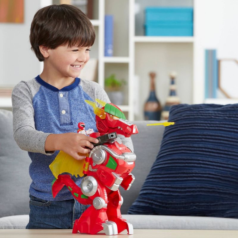 Power Rangers Red Ranger And Dragon Thunderzord Action Figure