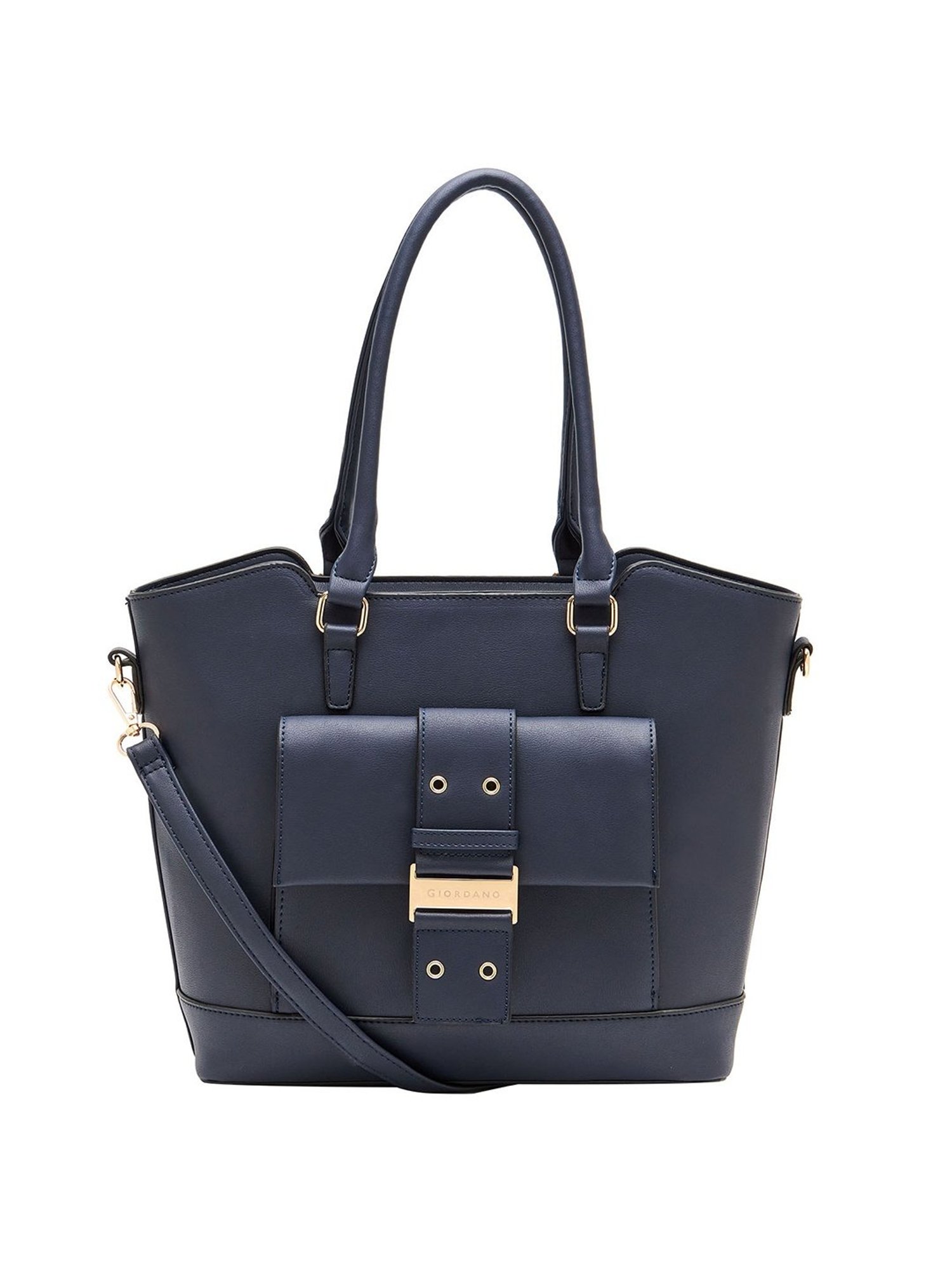 Giordano Blossoms 2020 Navy Solid Medium Shoulder Handbag