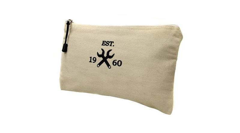 WESTWARD 32PJ41 Tool Bag, Cotton Canvas, 1 Pockets, White, 7-3/8" Height