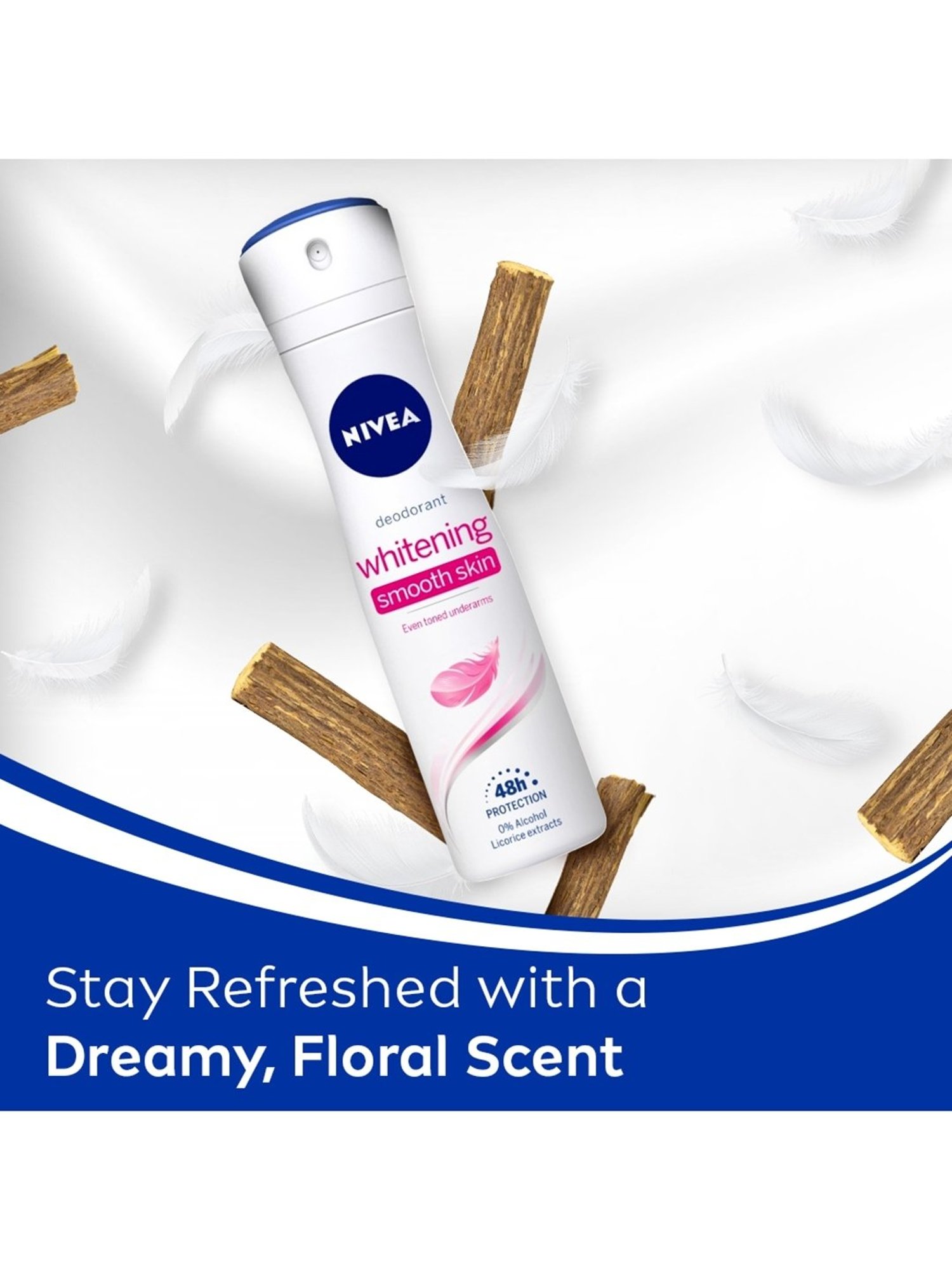 Nivea Whitening Smooth Skin Deodorant for Women - 150 ml