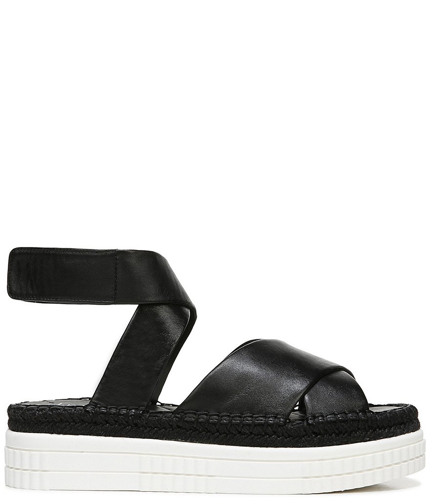 Franco Sarto Brock Leather Platform Espadrilles