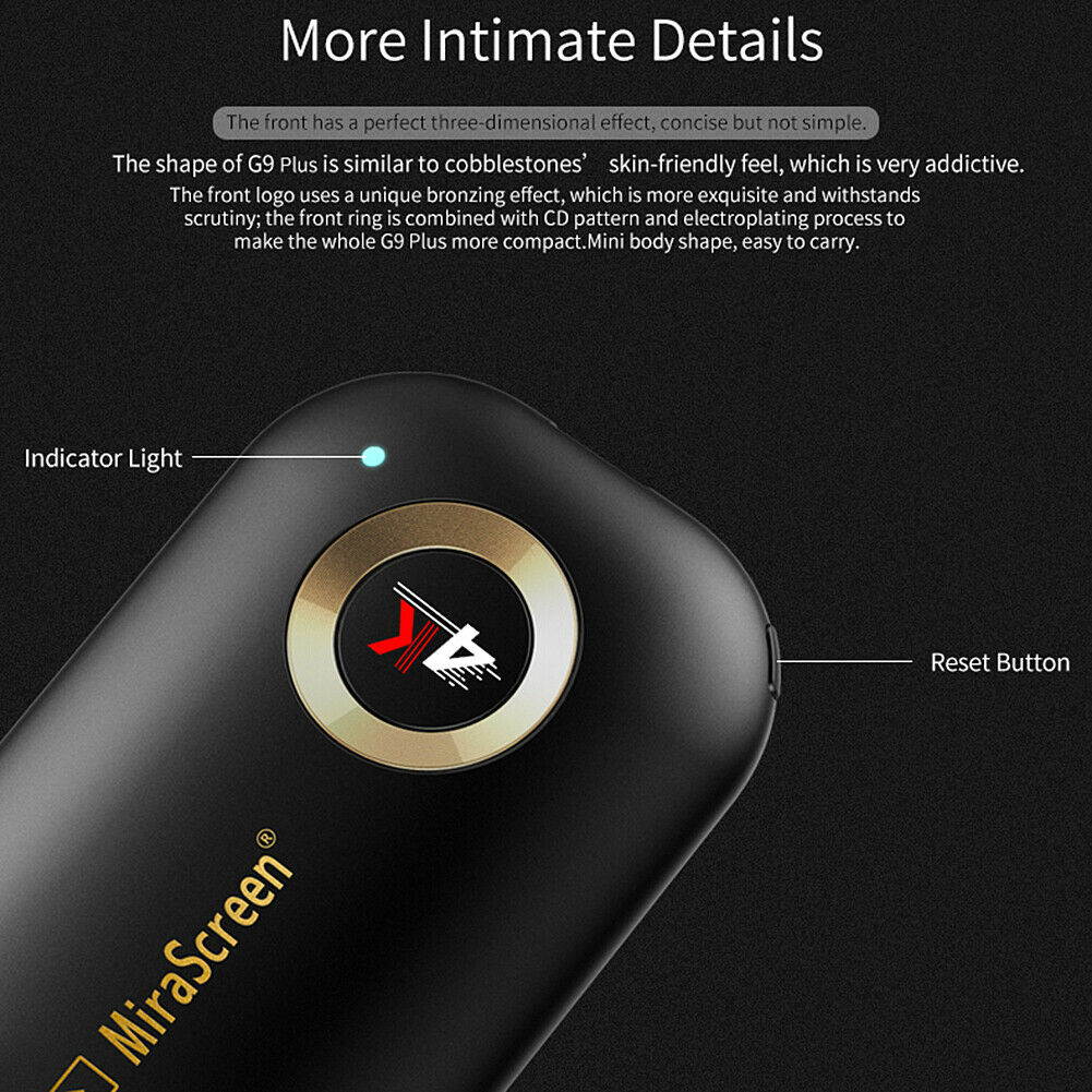 MiraScreen Miracast 1080P DLNA WiFi Display Receiver Wireless HDMI TV Dongle 2.4G/5.8G