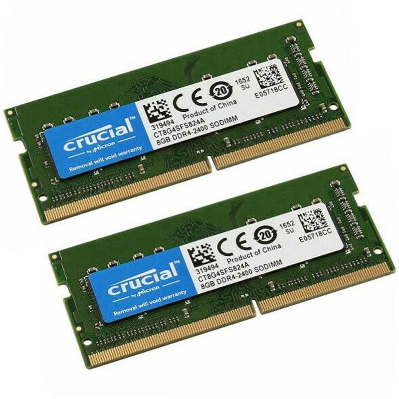 Crucial 16GB(2X8GB) CT8G4SFS824A Table RAM Laptop CP4-21300 SODIMM Notebook DDR4 2666MHZ Portable