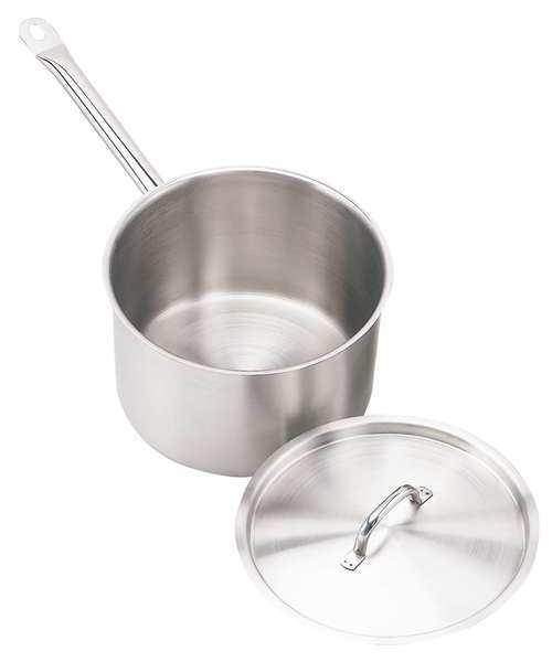 CRESTWARE SSPAN2WC Sauce Pan w/Cover,2 qt,8 In.,SS