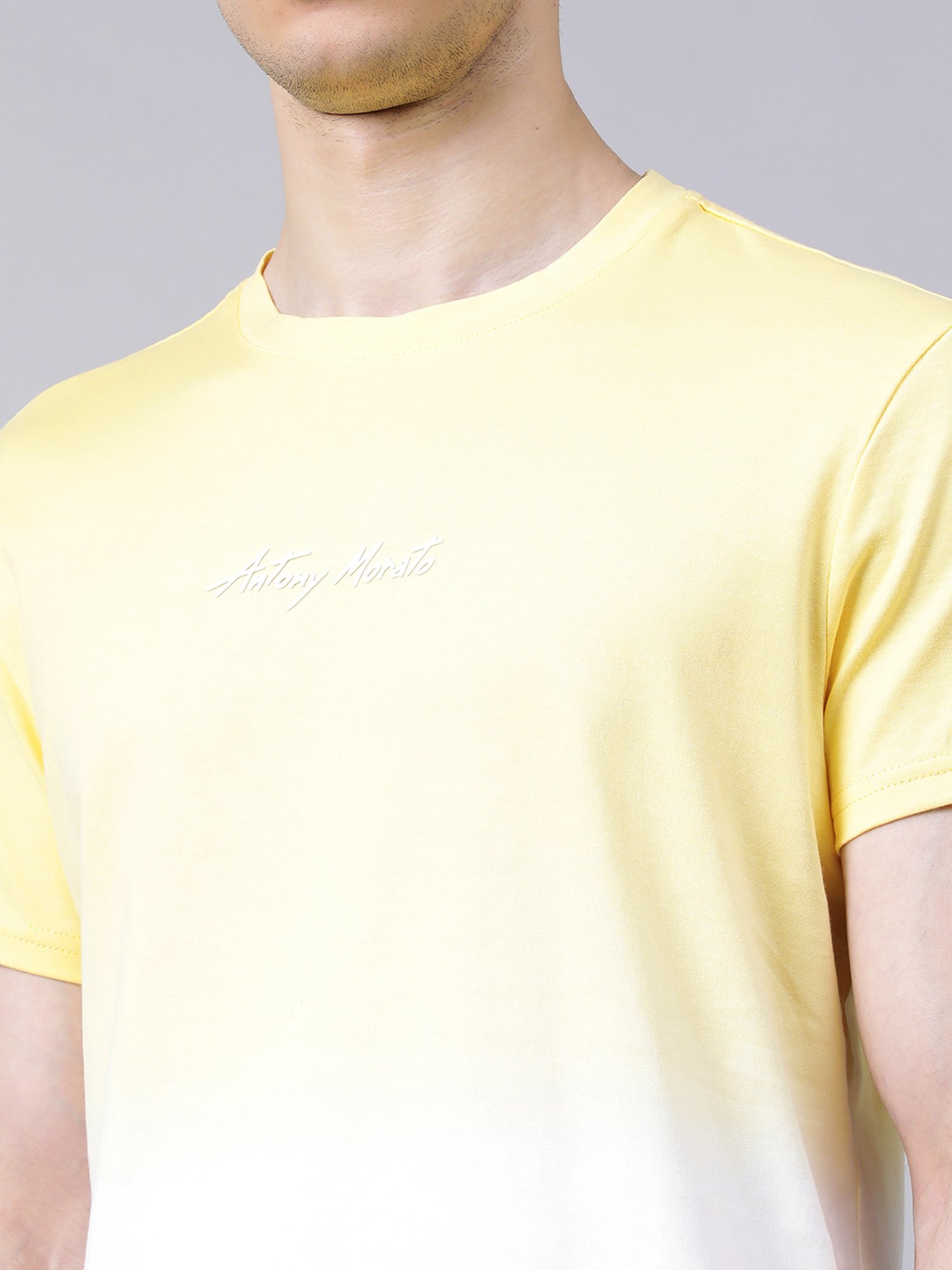 Antony Morato Yellow Regular Fit T-Shirt
