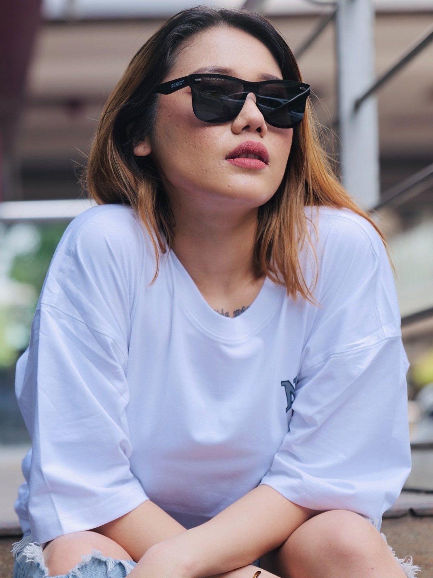 Resist Eyewear Black Polarized Unisex Sunglasses