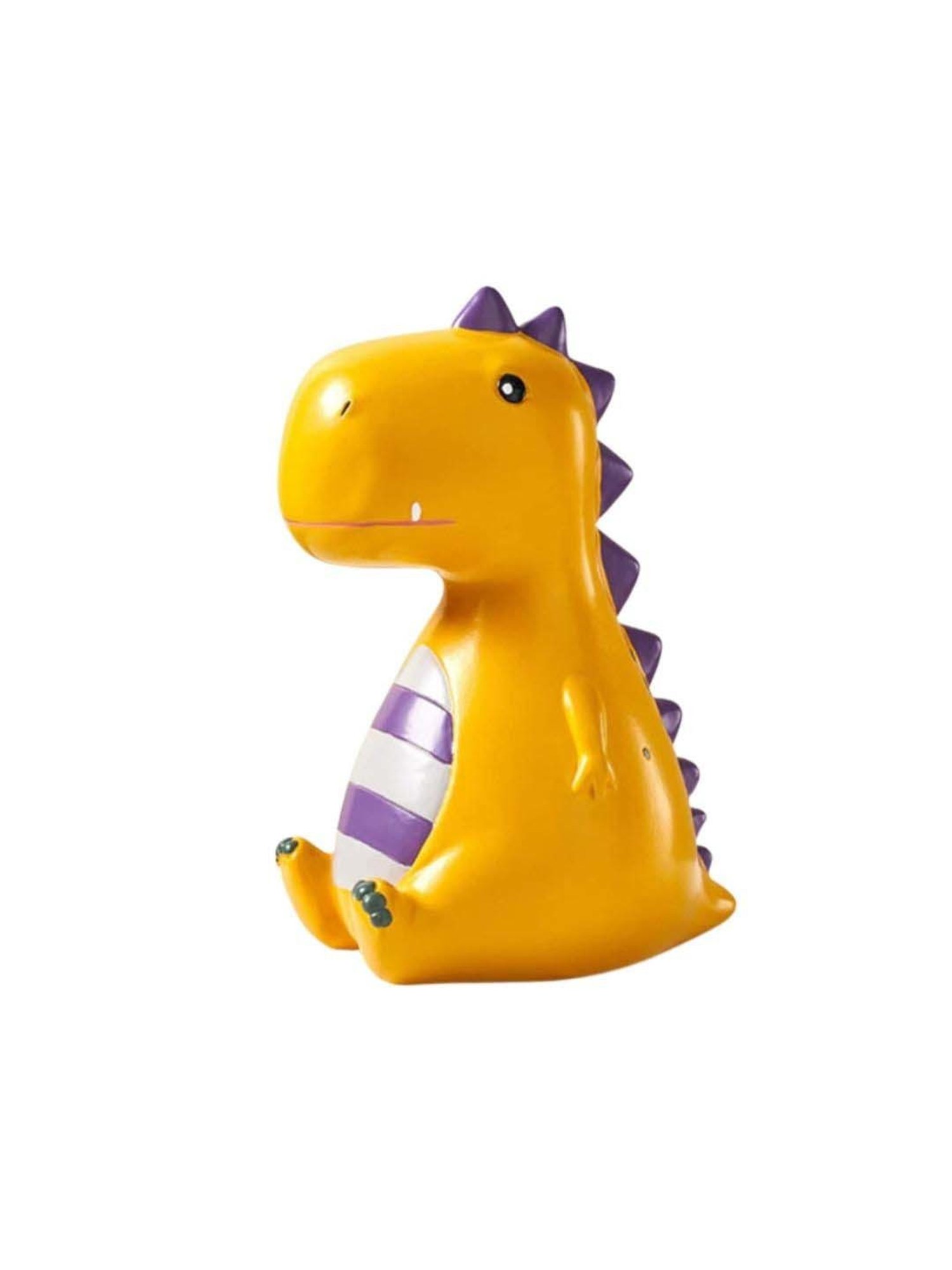 Nestasia Yellow & Purple Resin Made Dinosaurs Showpiece For Home Decoration I Perfect For Kids