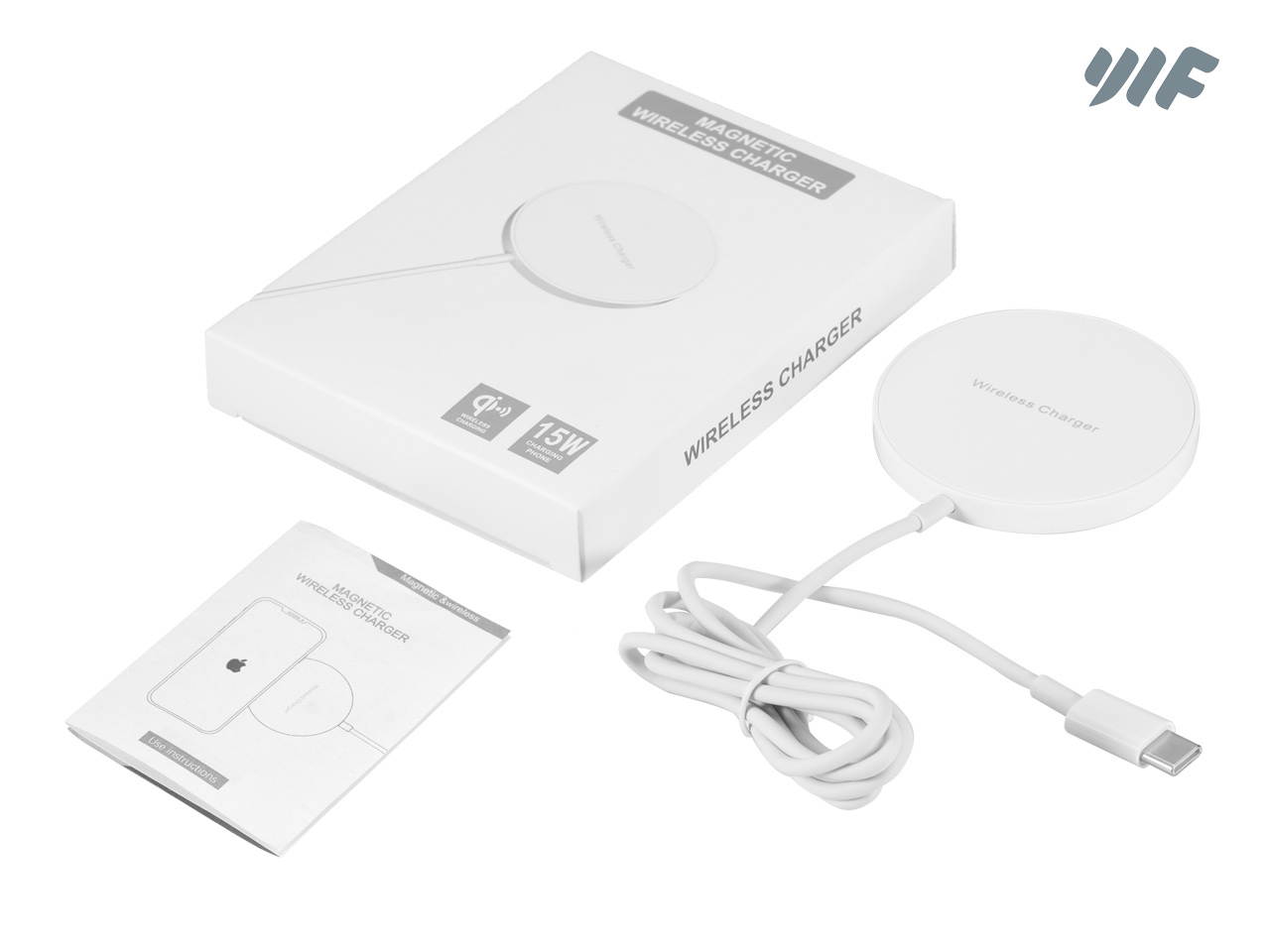 YLF New Magsafe Wireless Charger Built-in Magnets fast charging compatible for iPhone12 series and compatible with All QI Verified Wireless Charging iOS&Andriod Phone Samsung /Huawei