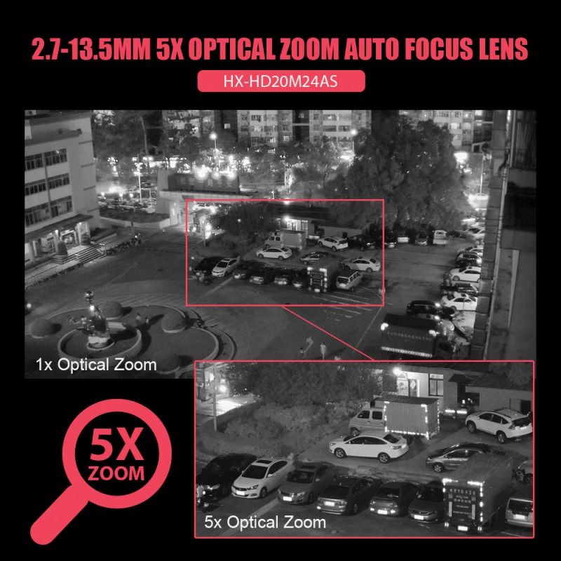 BOAVISION Super Mini 2.5 Inch PTZ Speed Dome WIFI IP Camera 1080P Outdoor 5X Zoom Fixed Lens Wireless Camera IR 60m Two Way Audio