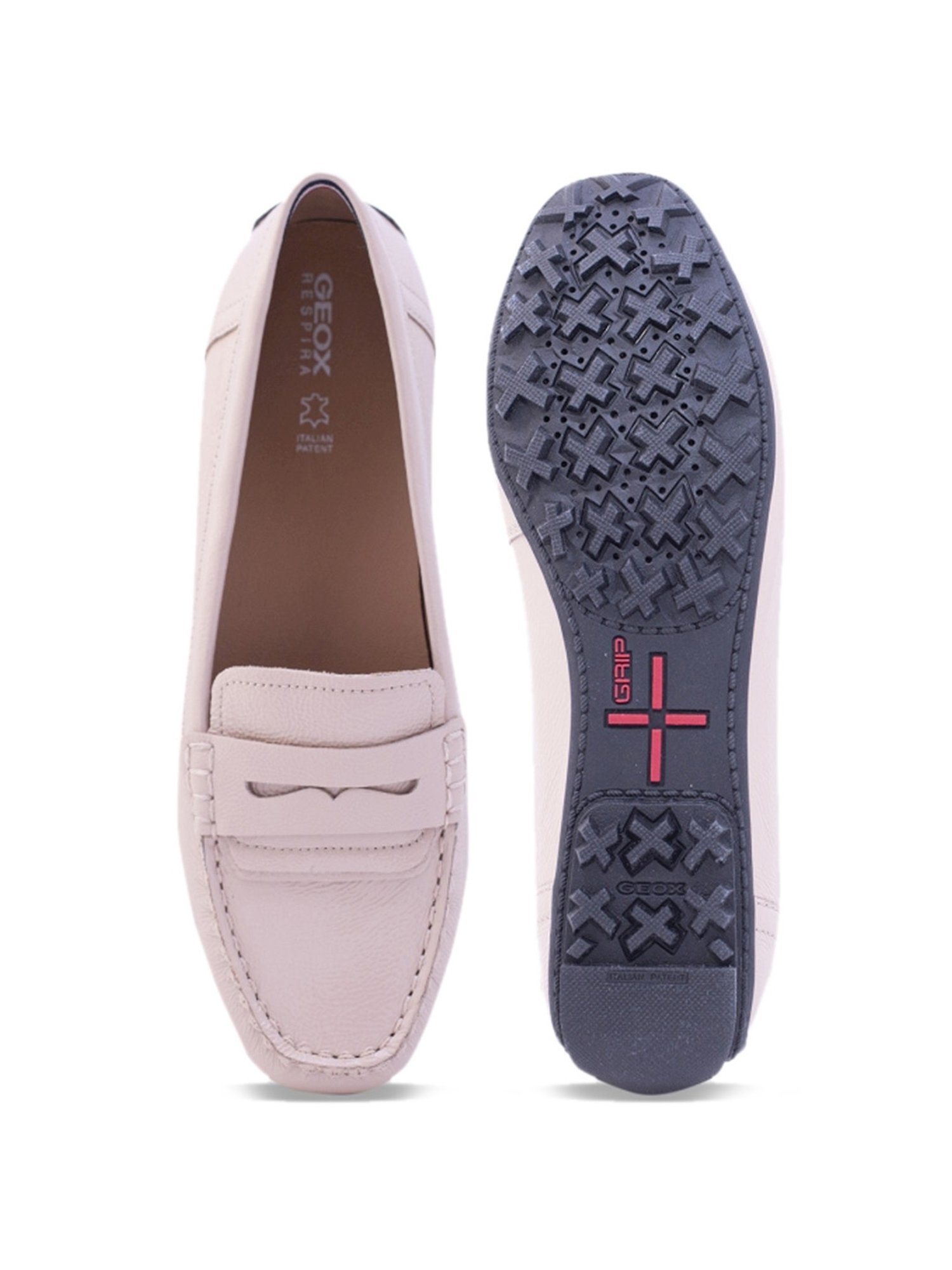 Geox Women's D Kosmopolis+Grip Pink Loafers