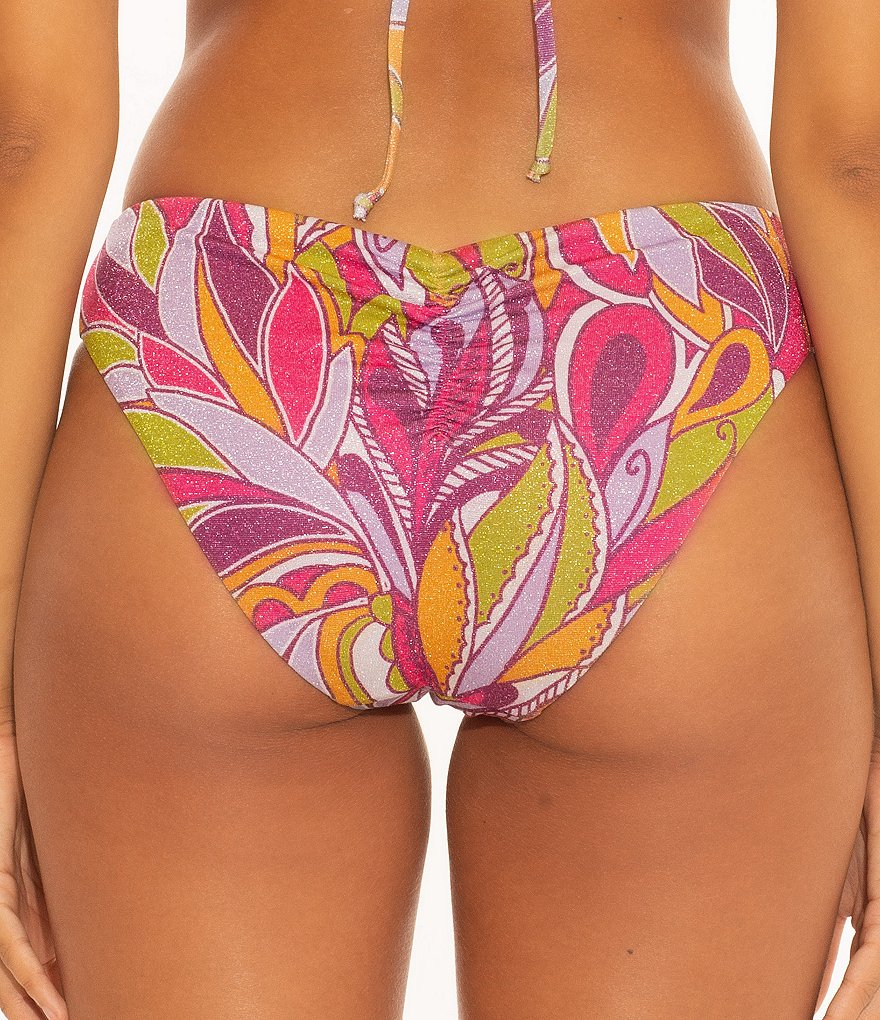 Becca by Rebecca Virtue Psychedelica Adela Shirred Back Hipster Swim Bottom
