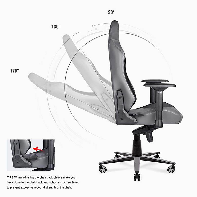 GTRACING Premium Gaming Chair Big and Tall 350lb, Ergonomic Computer Chair with Recliner, Swivel, Tilt, 4D Armrests, High Backrest, Rocker Seat Height Adjustment Mechanisms