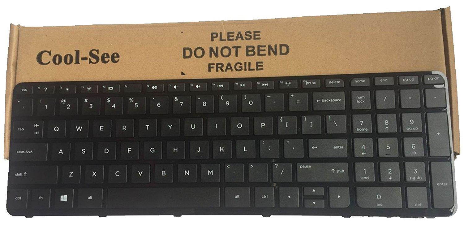 Unitque US Laptop Keyboard with Frame for HP Pavilion 17E 17-E 17-E000 17-E100 17-Exxx 17Z-E 2B-07001Q110 725365-001 AER68U00310 720670-001 AER68U00110 V140546BS1