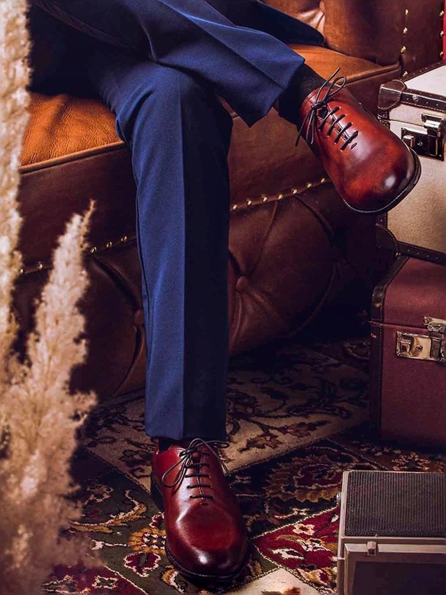 Saint G Men's Finn Red Oxford Shoes