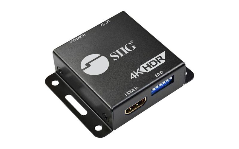 SIIG HDMI 2.0 EDID Emulator - Functions: Video Emulation - USB - Wall Mountable - TAA Compliant