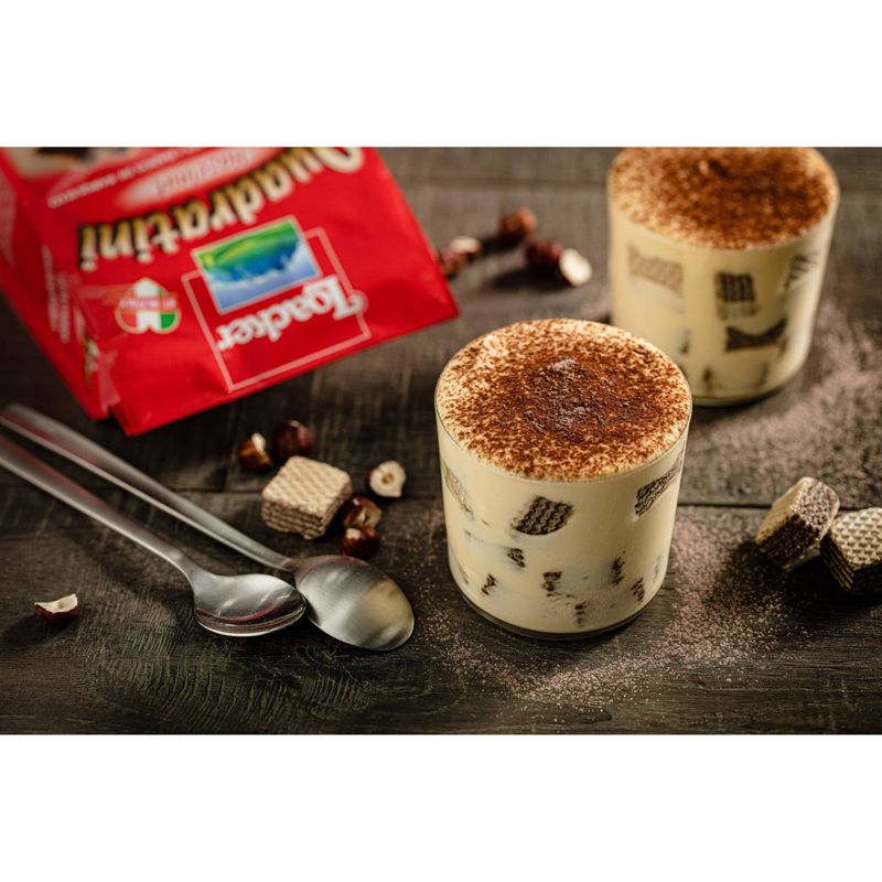 Loacker Quadratini Hazelnut Bite Size Wafer Cookies - 8.82oz
