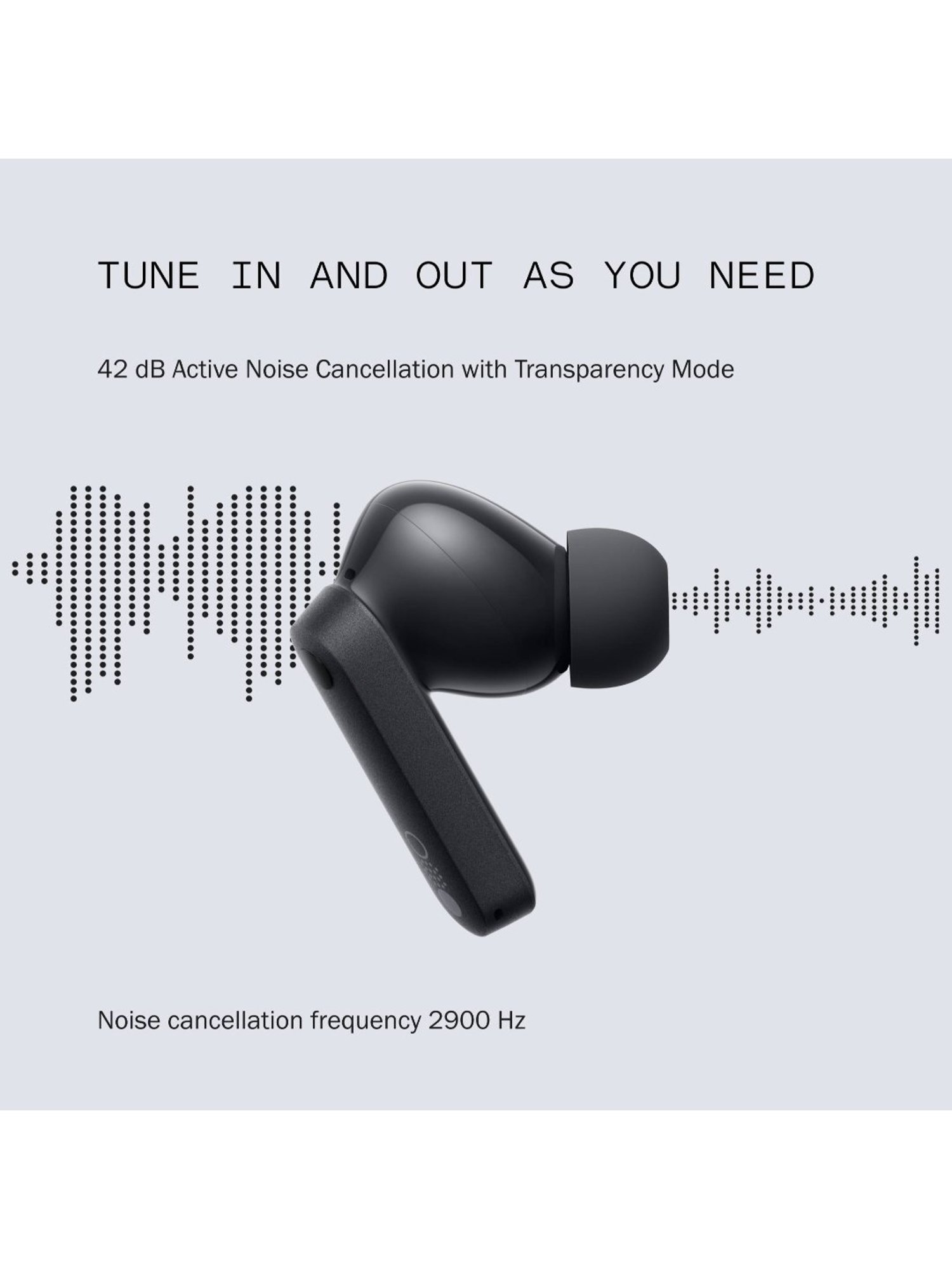 CMF by Nothing Buds In Ear BT Earbuds with 42 dB ANC & 35.5 Hrs Playtime (Dark Grey, True Wireless)