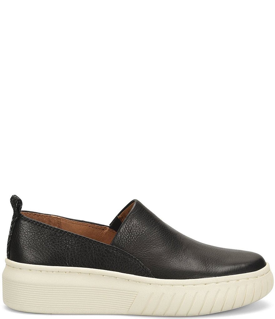 Sofft Potina Leather Slip-On Wedge Sneakers