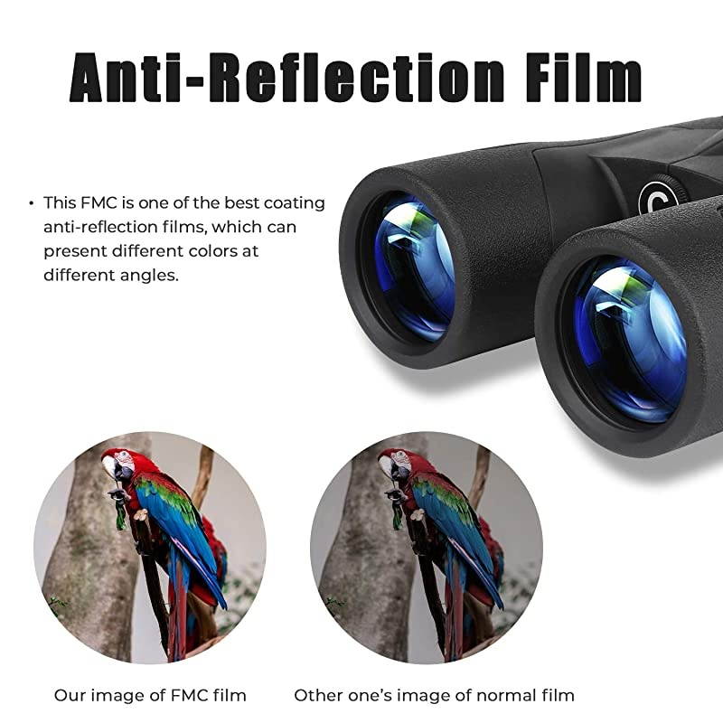 10x42 Binoculars for Bird Watching Antifog Waterproof Binoculars for Adults Bak4 Roof Prism Quick Focus HD Binoculars for Sporting Event Sightseeing with Strip