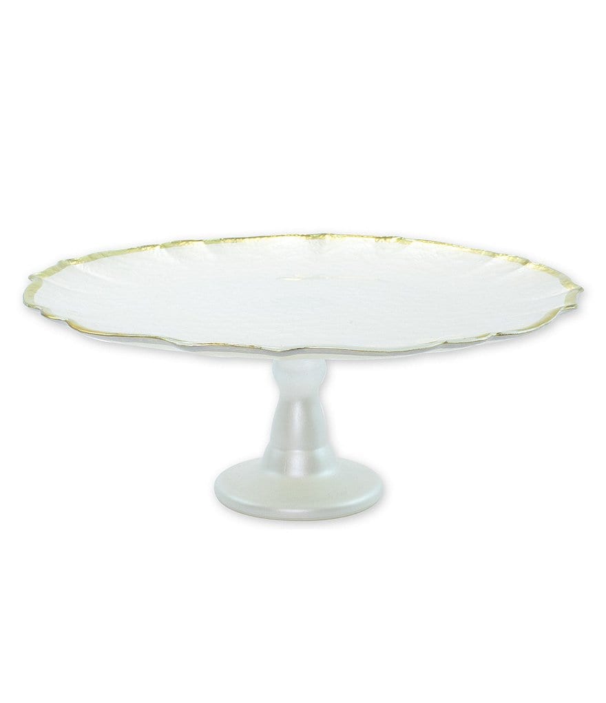 VIETRI Baroque Glass Cake Stand
