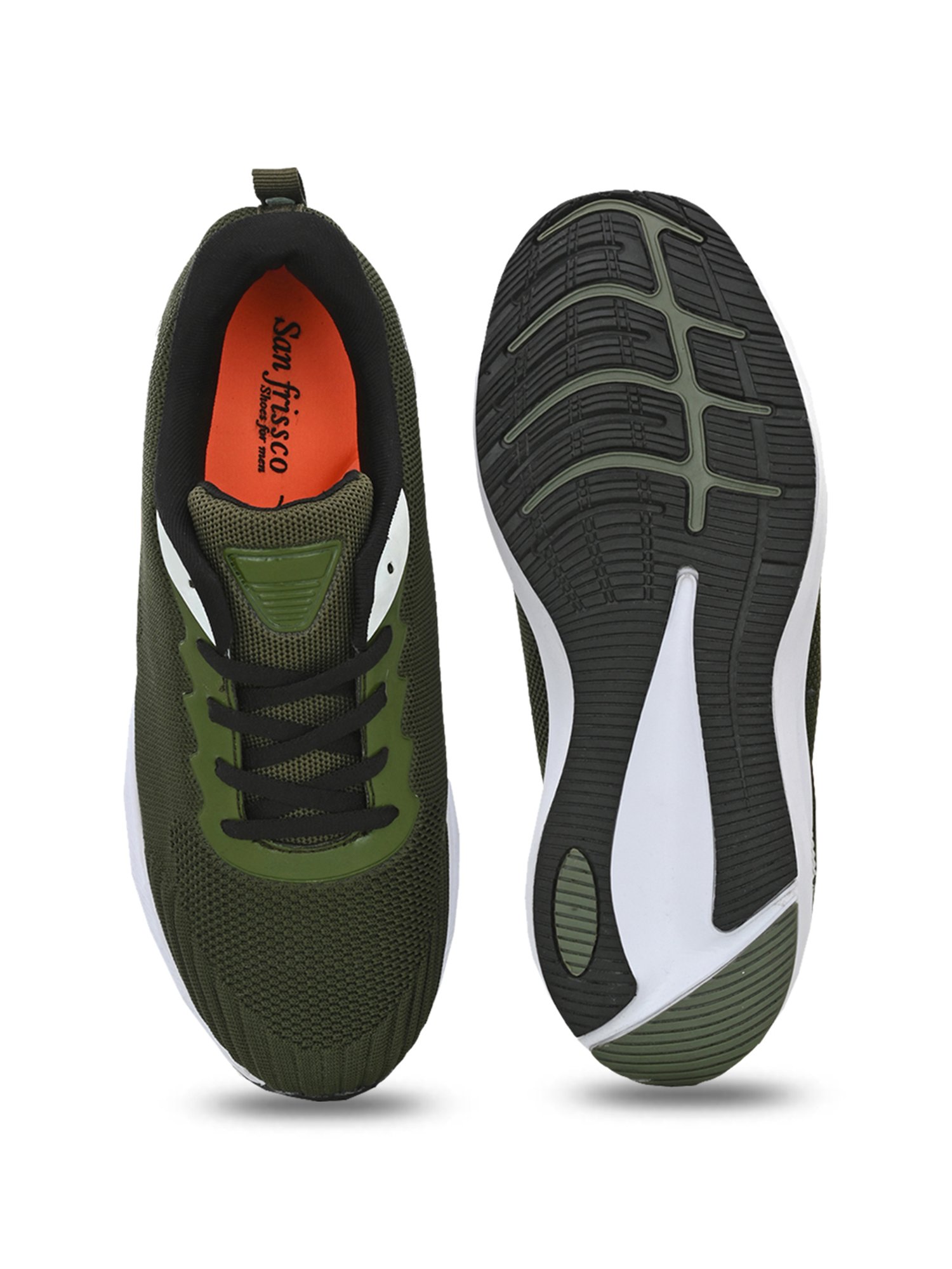 San Frissco Men's Green Running Shoes
