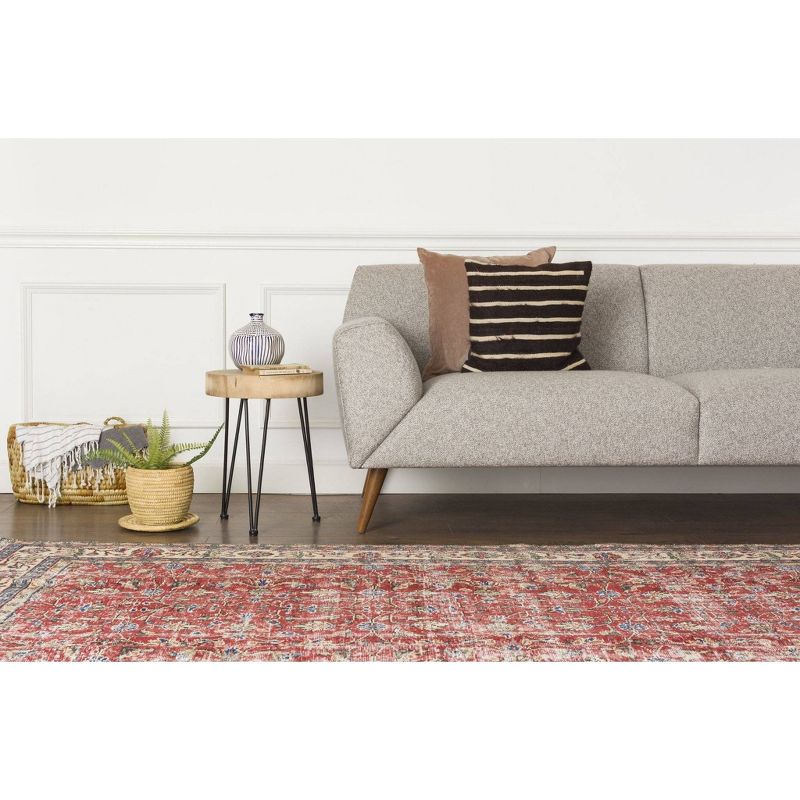 6'8"x10'2" Vintage One-of-a-Kind Karmele Rug Red - Revival Rugs