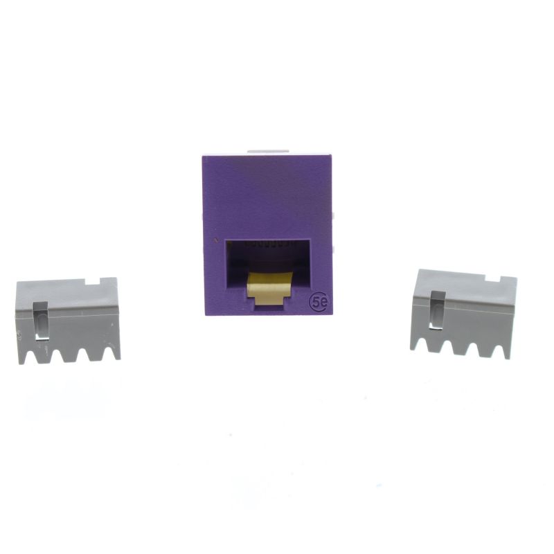 Pass & Seymour Innovate Purple Smooth Jack Cat5e RJ45 Category 5e T568A/B S58-P